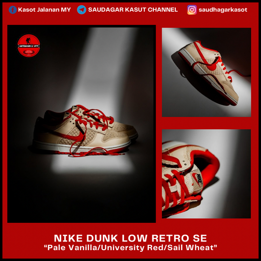 NIKE DUNK LOW RETRO SE “Strawberry Waffle” Men