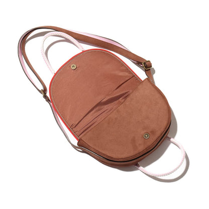 ADIDAS TREFOIL MONOGRAM JACQUARD SUEDE SATCHEL BAG