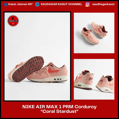 NIKE AIR MAX 1 PREMIUM “Coral Stardust” Men
