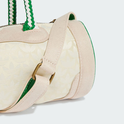 ADIDAS MONOGRAM JACQUARD SUEDE MINI DUFFEL BAG