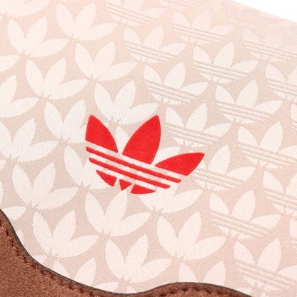 ADIDAS TREFOIL MONOGRAM JACQUARD SUEDE SATCHEL BAG